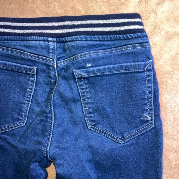 Jordache Skinny Girls Sz 10 Stretch Pull Up Denim Blue Ankle Leggings‎ (S) - Picture 8 of 8